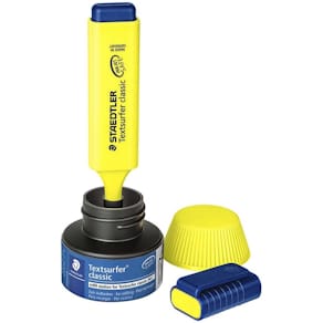 Refillstation STAEDTLER til 364 gul, 4 stk