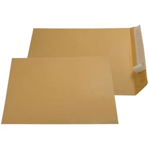 Enveloppen Gallery, ft 230 x 310 mm, stripsluiting, bruine kraft