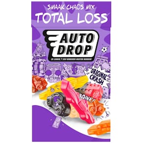 Snoep Autodrop Total Loss, doos van 280 gram