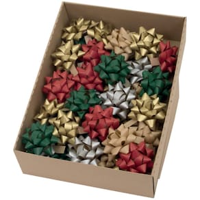 Geschenkrosette GOLDINA Nature, sortiert, 5 Farben