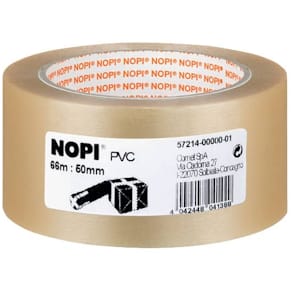 Packband Nopi Pack PVC, 50 mm x 66 m, transparent