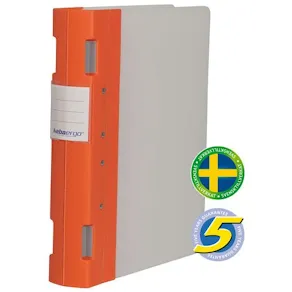 Gaffelpärm Plast KEBAErgo A4 Korall/Natur, 55mm