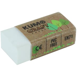 Radierer KUM Syntetic Craft, weiß, 44 x 21 x 21 mm