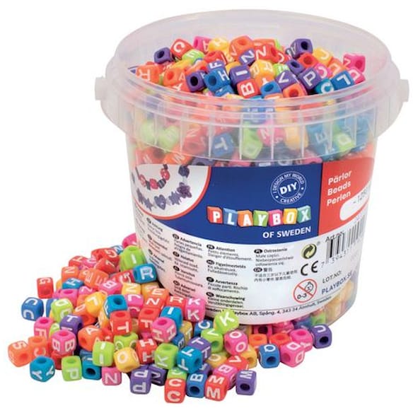 Perler PLAYBOX bokstaver farger