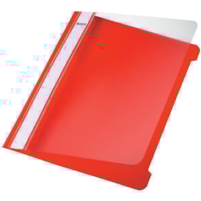 Schnellhefter Leitz Standard, A5, rot