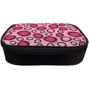 Schüleretui DONAU, groß, Motiv Kreise, oval, 23 x 17 x 6 cm