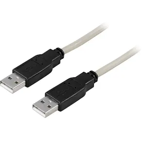 Kabel DELTACO USB 2.0 A-A 3m grå/svart
