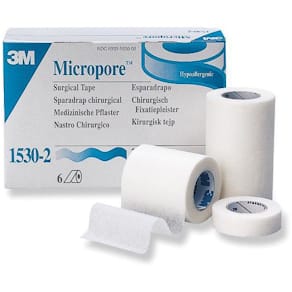 Micropore, utan hållare, 2,5cm x 9,1m, 12/fp