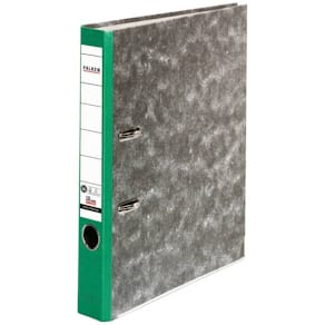Ordner Falken Wolkenmarmor, A4, 5 cm, schwarz/grün