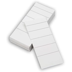 Rygetiket hvid 50x112 mm, 100 stk