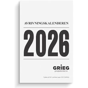 Avrivningskalender GRIEG 2026 medium
