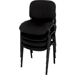 Konferensstol Barcelona Svart, 4-pack