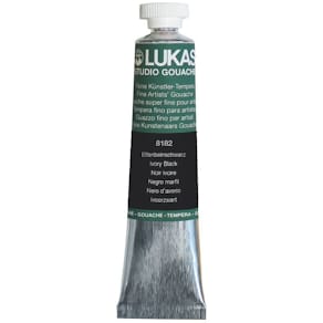 Gouachefarbe LUKAS Studio, Elfenbeinschwarz