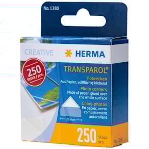Fotoecken HERMA Transparol, 250 Stück, 20 mm, selbstklebend