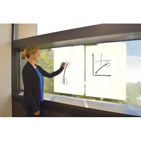 Whiteboard NOBO 80x60cm vit folie 25ark