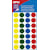 Etiketten Apli verwijderbaar, rond, 15 mm, geassorteerde kleuren, 112 stuks