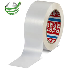 Packtejp maskin TESA PET 50mmx132m vit