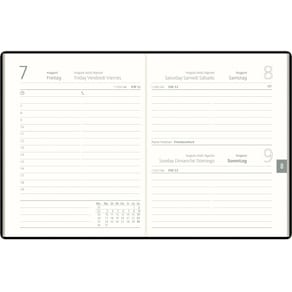 Taschenkalender ZETTLER, 10 x 14 cm, 1 Tag/1 Seite