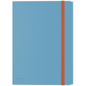 Elastomap Leitz Cosy, 3 kleppen, met opbergvak, A4, blauw
