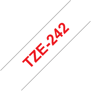 Brother TZe tape 18mmx8m red/white
