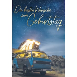 Geburtstagskarte Camper