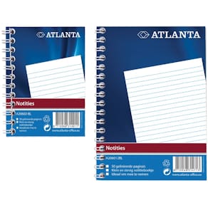 Notitieboek Atlanta by Jalema, A6, blauw