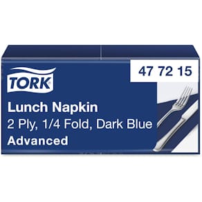 Servett TORK Lunch 2-lags mörkblå 200/fp