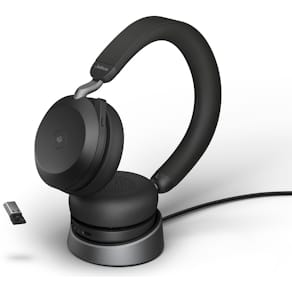 Headset Jabra Evolve2 75 MS Stereo, Black, USB-A, Ladestation