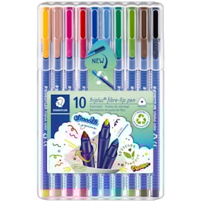 Faserschreiber STAEDTLER triplus color, 10 Farben, Box