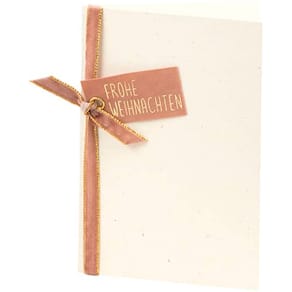 Briefkarte Rössler Luxe, B6 hoch, Vanilla, Weihnachten, 1 Stk.