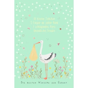 Glückwunschkarte zur Geburt Freudiges Ereignis, 5er-Set