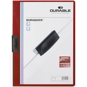 Klämmapp Duraquick A4 röd