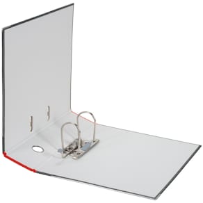 Ordner Falken Wolkenmarmor, A4, 8 cm, schwarz/rot