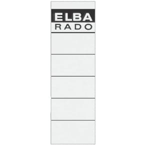 Rückenschild Elba, breit, kurz, weiß
