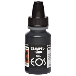 Stämpelfärg EOS Svart, för självfärgande stämplar
