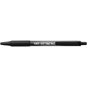 Bläckkulpenna BIC Soft Feel Clic Medium Svart, 12st