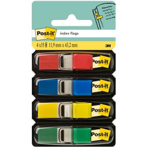 Indexmarker Post-it Index Mini, 4x35 Blatt, sortiert