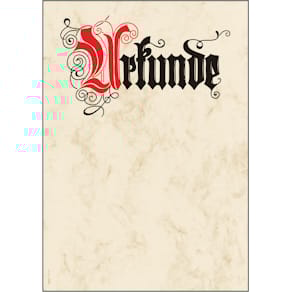 Designpapier Sigel Urkunde Calligraphie, A4