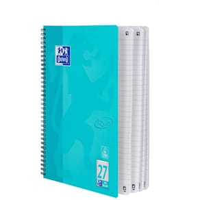 Collegeblock Oxford Touch, A4+, liniert, 80 Blatt, aqua