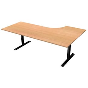 Bord El Vänster 200x120cm boklaminat/svart