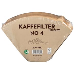 Kaffefilter no.4 ubleket (200)