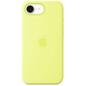 Apple - Baksidesskydd för mobiltelefon - silikon - neongul - för