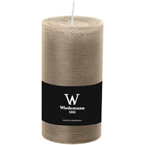 Stumpenkerze D-LUX MARBLE, 130x68 mm, schlamm