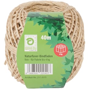 Bindfaden WIHEDÜ, Naturfaser, 40 m, 50 g