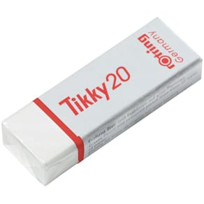Radierer Rotring Tikky 20, weiß, 22 x 13 x 66 mm