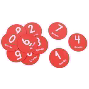 Markeringsplattor siffror SPORADAS 10/fp