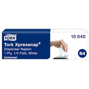 Servett för TORK Xpressnap Universal N4, vit, 1125/FP
