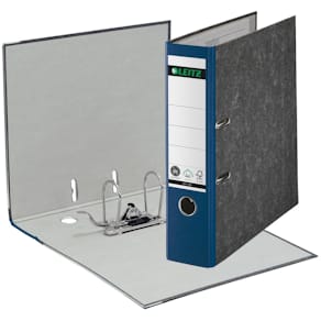 Ordner Leitz, Pappe, A4, 8 cm, blau
