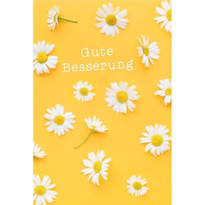 Genesungskarte, 5er-Set, Hochformat (11,5 x 17 cm), UV-Lack