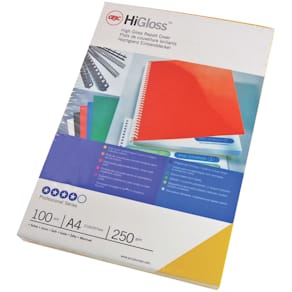 Bokinb omslag GBC A4 HiGloss vit (100)